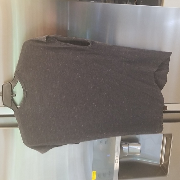 💕JOIE💕 Neyo Scoop Neck Cap Sleeve T-shirt 100% Linen ~ Dark Heather Grey Large - Picture 7 of 10